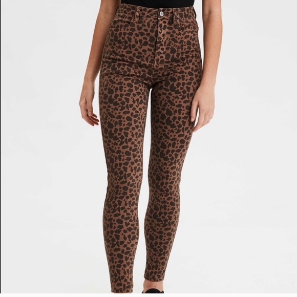 American Eagle Outfitters Denim - Aeo stretch jean leopard / animal print